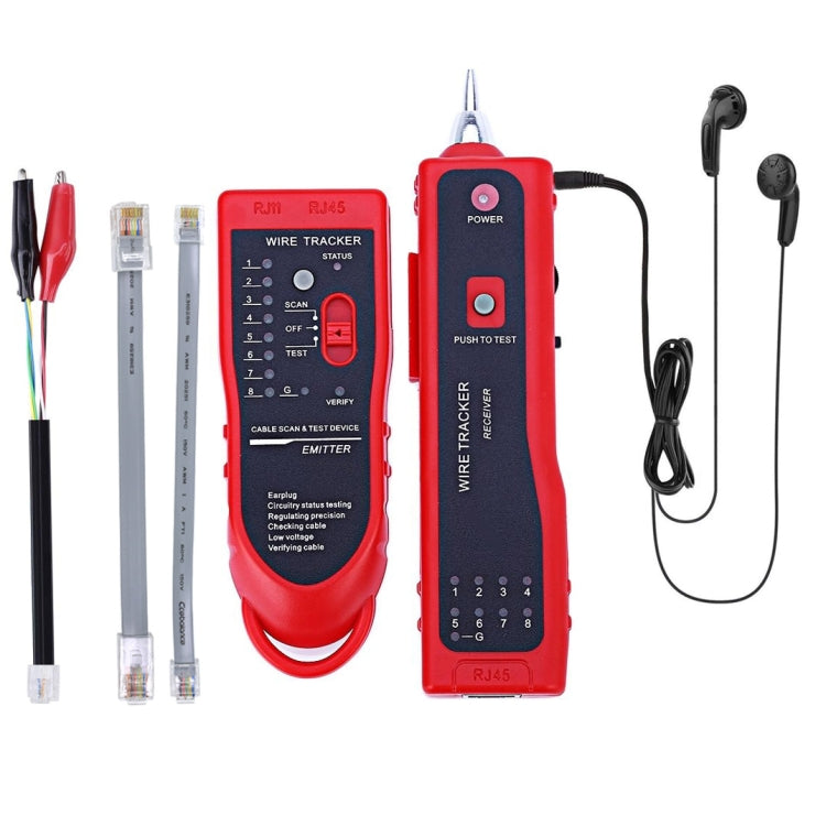 RJ11 / RJ45 Rastreador de cables telefónicos Ethernet LAN Probador de cables de red Detector Buscador de líneas, RJ11 / RJ45 Line Finder