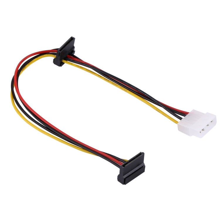 Cable de extensión de fuente de alimentación hembra Molex de 4 pines de 35 cm a 2 x SATA hembra, 4 Pin Female to 2 x SATA Female