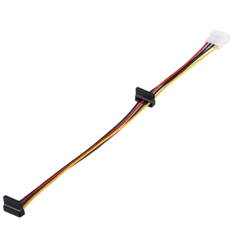Cable de extensión de fuente de alimentación hembra Molex de 4 pines de 35 cm a 2 x SATA hembra, 4 Pin Female to 2 x SATA Female