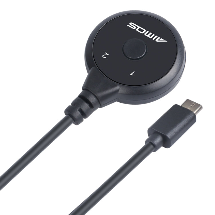 AIMOS AM-SH1 Conmutador Dispositivo para compartir Extensor de cable de extensión de un botón, AM-SH1