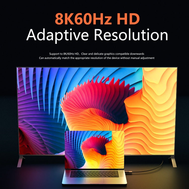Adaptador HDMI hembra a DP macho de 8K 60 Hz