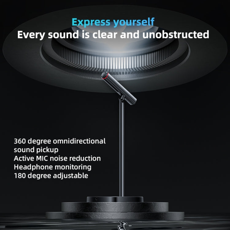 YESIDO KR18 Micrófono omnidireccional de escritorio con cancelación de ruido USB de 360 grados, KR18