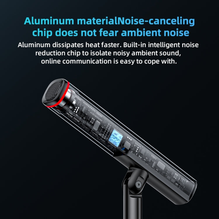 YESIDO KR18 Micrófono omnidireccional de escritorio con cancelación de ruido USB de 360 grados, KR18