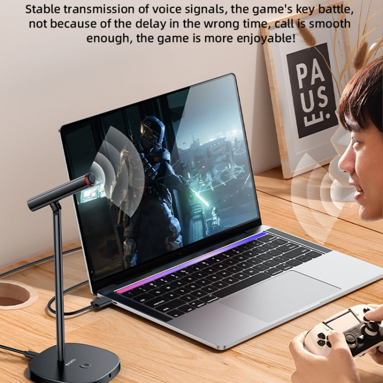 YESIDO KR18 Micrófono omnidireccional de escritorio con cancelación de ruido USB de 360 grados, KR18