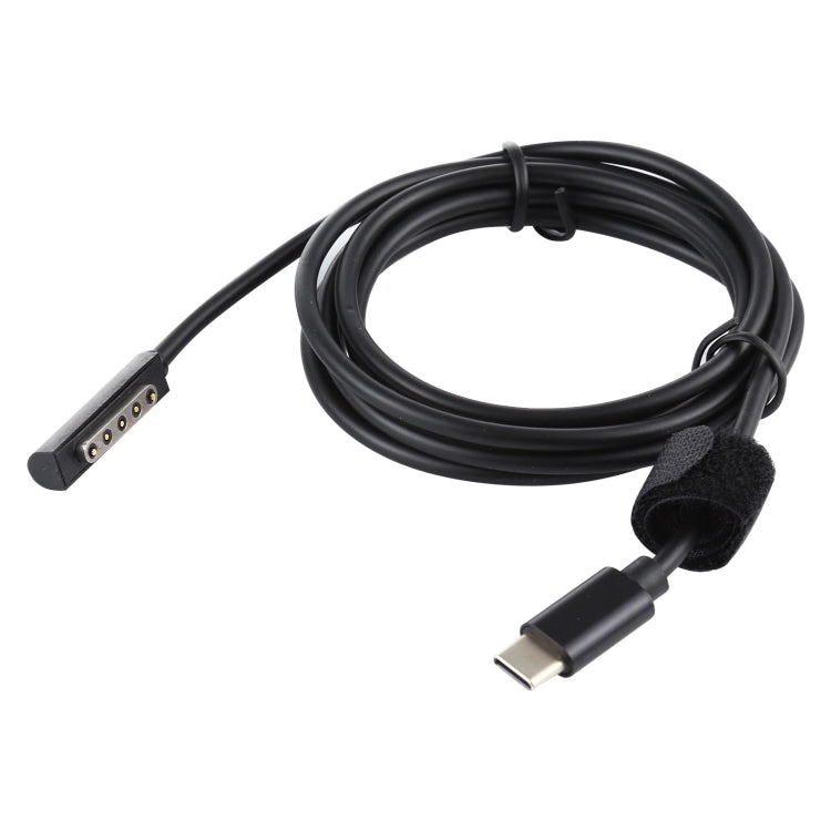 Cable de carga rápida PD 65W con fuente de alimentación USB-C / Type-C para Microsoft Surface Pro 2, longitud del cable: 1,5 m