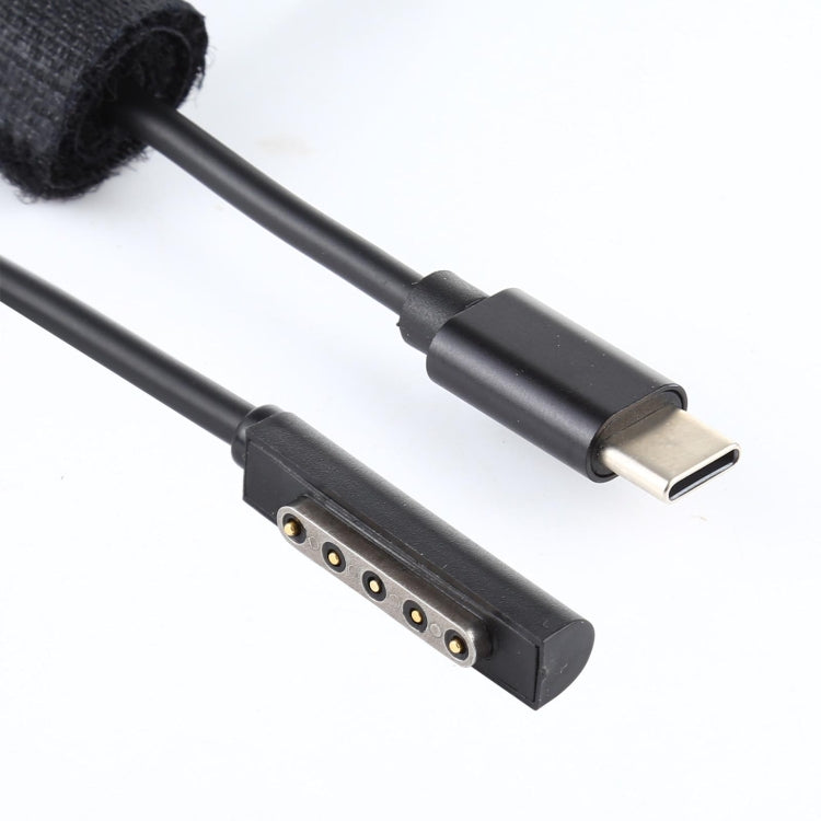 Cable de carga rápida PD 65W con fuente de alimentación USB-C / Type-C para Microsoft Surface Pro 2, longitud del cable: 1,5 m