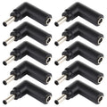 10 piezas 4,5 x 3,0 mm hembra a 4,5 x 3,0 mm macho conector adaptador de codo, 4.5x3.0mm to 4.5x3.0mm