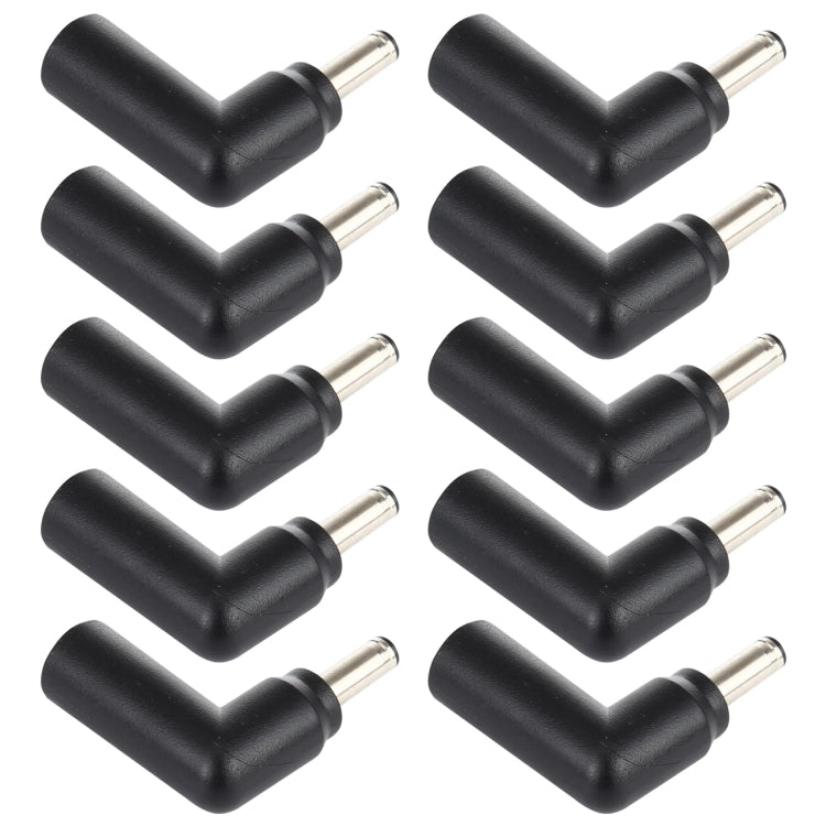 10 piezas 4,5 x 3,0 mm hembra a 4,5 x 3,0 mm macho conector adaptador de codo, 4.5x3.0mm to 4.5x3.0mm