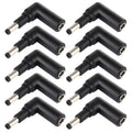 10 piezas 4,5 x 3,0 mm hembra a 4,8 x 1,7 mm macho conector adaptador de codo, 4.5x3.0mm to 4.8x1.7mm
