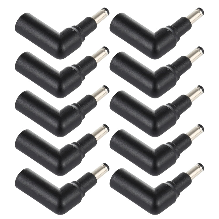10 piezas 4,5 x 3,0 mm hembra a 4,8 x 1,7 mm macho conector adaptador de codo, 4.5x3.0mm to 4.8x1.7mm