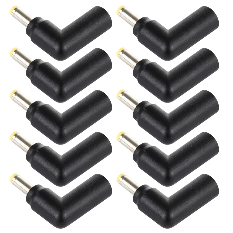 10 piezas 4,5 x 3,0 mm hembra a 4,0 x 1,7 mm macho conector adaptador de codo, 4.5x3.0mm to 4.0x1.7mm