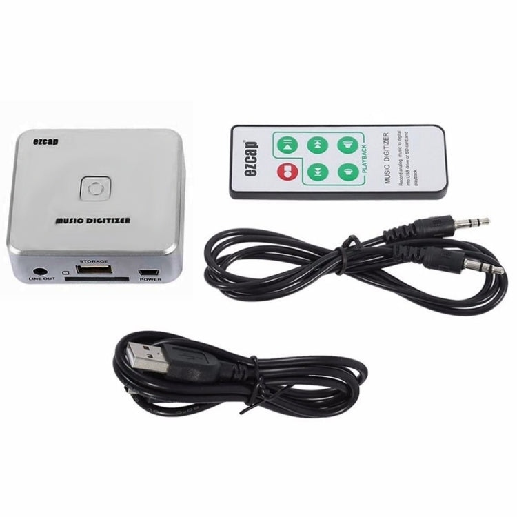 Tarjeta adaptadora de grabadora de captura de audio EZCAP241, convertidor digitalizador de audio analógico RCA R/L de 3,5 mm a música MP3