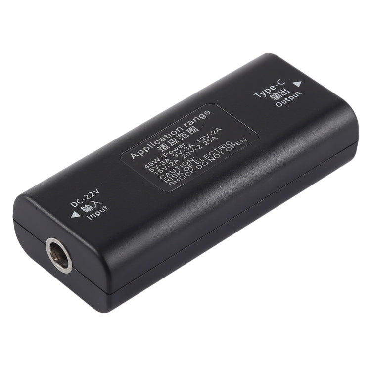 Adaptador de conector de alimentación hembra DC 5,5 x 2,1 mm a USB-C/tipo C hembra con cable USB-C/tipo C de 30 cm, 5.5x2.1mm