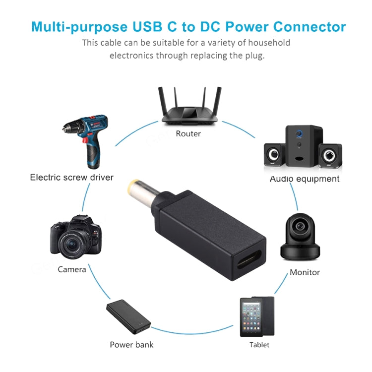 Conector adaptador macho PD 18,5 V-20 V 5,5x1,7 mm, 5.5x1.7mm