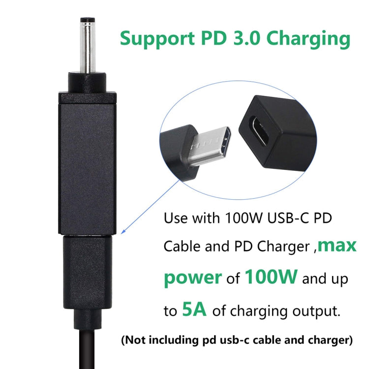 Conector adaptador macho PD 18,5 V-20 V 3,0x1,0 mm, 3.0x1.0mm