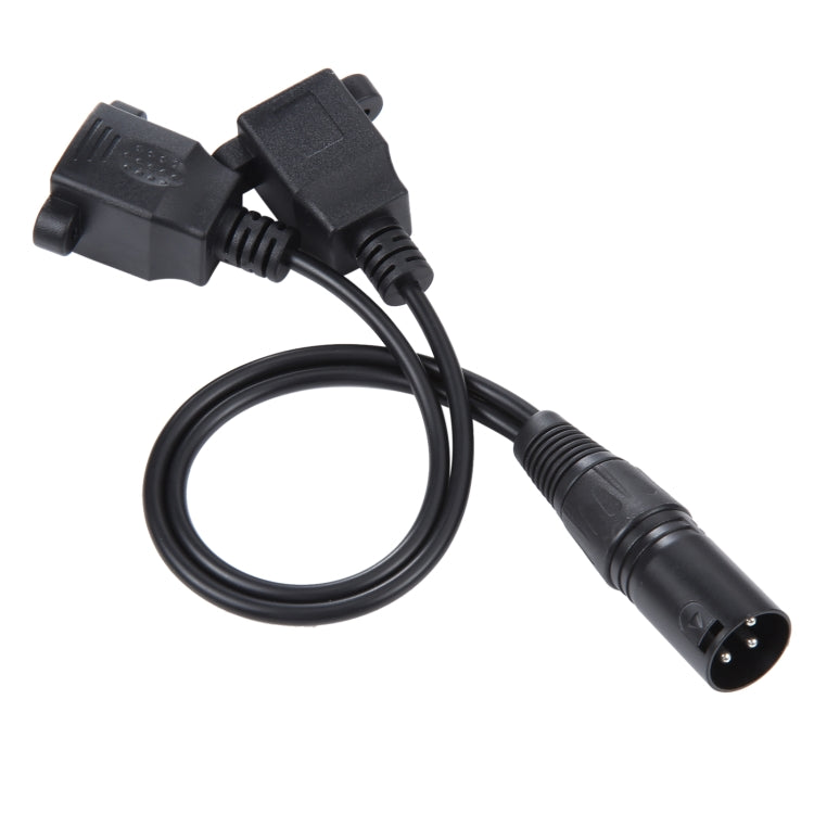 Cable de extensión de red LAN Ethernet XLR macho de 3 pines a 2 x RJ45 hembra, longitud del cable: 30 cm, 3-pin XLR Male to 2 x RJ45 Female