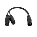 Cable adaptador de conector de Audio XLR CANNON 1 macho a 2 hembra, 30cm, 3 pines, para micrófono/equipo de Audio, 1 Male to 2 Female