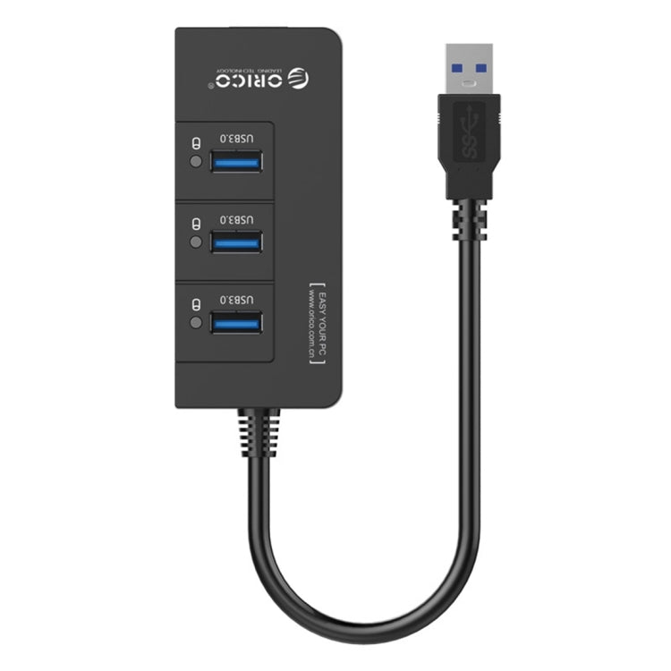 ORICO HR01-U3 ABS 3 puertos USB3.0 HUB Splitter con tarjeta de red externa RJ45 Gigabit Ethernet 5 Gbps para portátiles/escritorio/Ultrabook, etc.