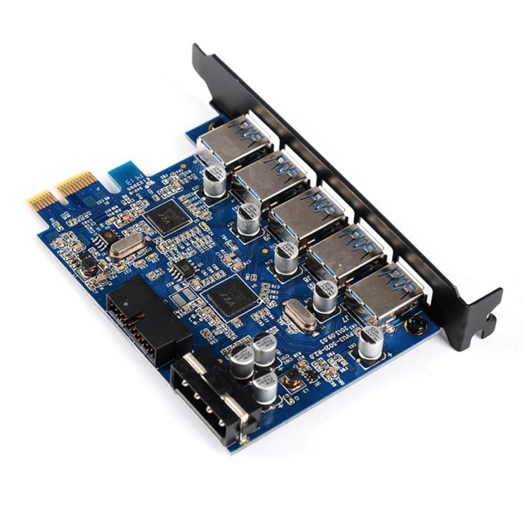 ORICO PVU3-5O2I USB3.0 * 5 + ranura de 20 pines * 1 tarjeta PCI Express para escritorio, transmisión de datos supervelocidad de 5 Gbps, 5 Ports USB3.0