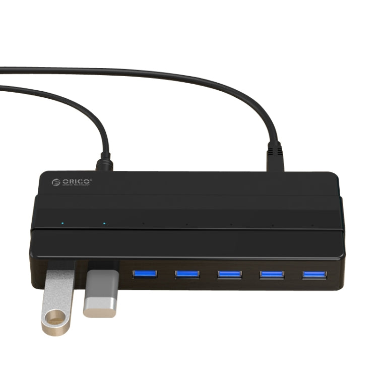 ORICO H7928-U3 HUB USB 3.0 de escritorio de material ABS de 7 puertos con cable de 1 m, USB 3.0
