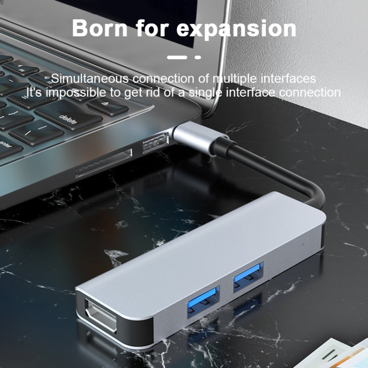 2011N 3 en 1 USB 3.0 x2 + HDMI Estación de acoplamiento multifunción tipo C / USB-C HUB, 2011N USB 3.0 x2 + HDMI