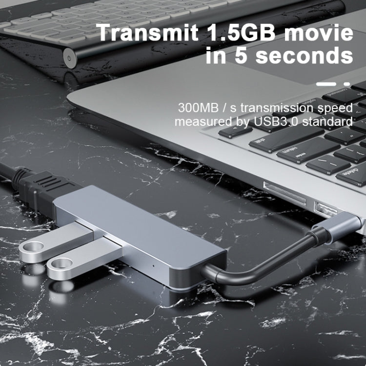 2011N 3 en 1 USB 3.0 x2 + HDMI Estación de acoplamiento multifunción tipo C / USB-C HUB, 2011N USB 3.0 x2 + HDMI
