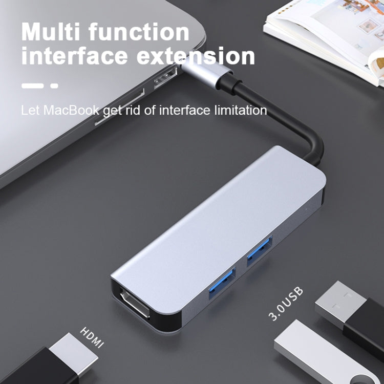 2011N 3 en 1 USB 3.0 x2 + HDMI Estación de acoplamiento multifunción tipo C / USB-C HUB, 2011N USB 3.0 x2 + HDMI