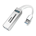 15101 5 en 1 USB3.0 a 3 x USB + Adaptador HUB de lector de tarjetas SD / TF, USB3.0
