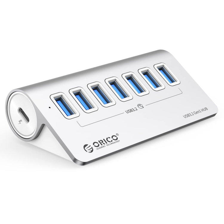 ORICO M3U7 HUB USB 3.2 Gen1 de 7 puertos de aleación de aluminio de 5 Gbps con cable de 1 m, M3U7 1m