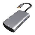 V217E 7 en 1 Tipo C / USB-C a PD + HDMI + VGA + USB3.0 + UB2.0 + SD / TF Estación de acoplamiento multifunción tipo C / USB-C HUB, PD+HDMI+VGA+USB3.0+UB2.0+SD / TF