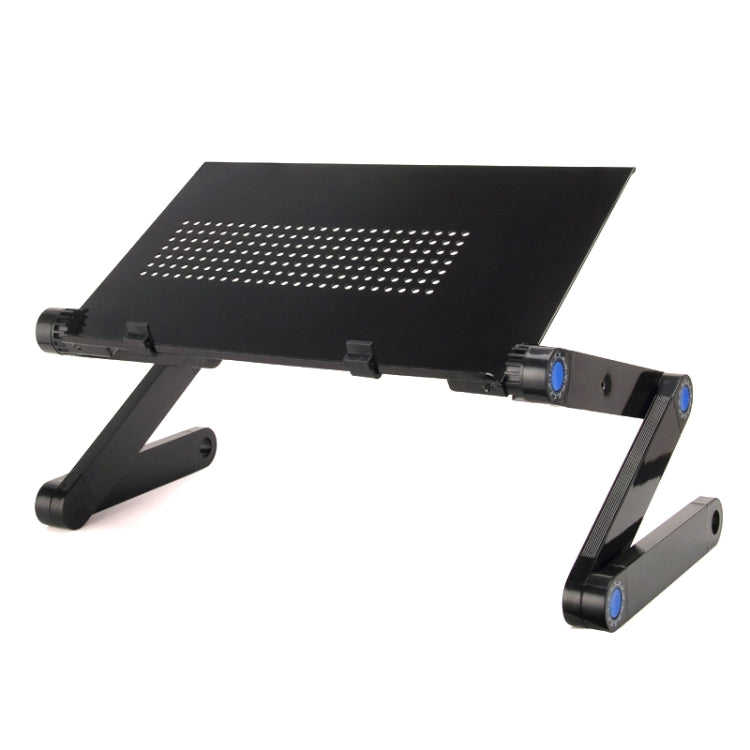 Soporte de escritorio portátil de aleación de aluminio plegable, ajustable, 360 grados, para ordenador portátil/portátil, sin ventiladores de CPU ni alfombrilla para ratón, Desk