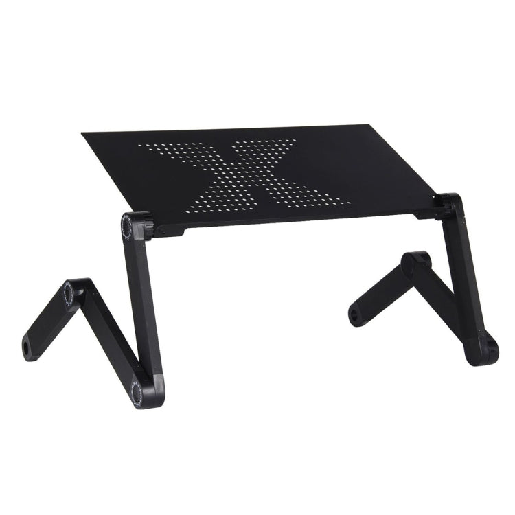 Alargar el soporte de escritorio portátil de aleación de aluminio plegable ajustable de 360 grados para ordenador portátil/portátil, sin ventiladores de CPU ni alfombrilla de ratón, without CPU Fans & Mouse Pad