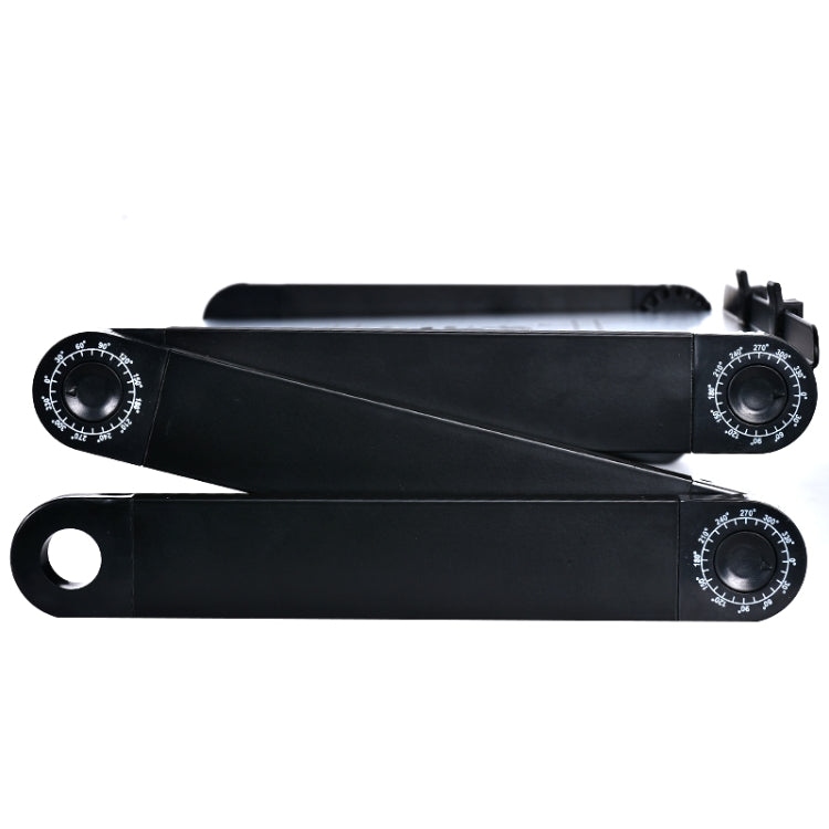 Soporte de escritorio portátil de aleación de aluminio plegable ajustable de 360 grados con ventiladores de CPU dobles y alfombrilla de ratón para ordenador portátil/portátil, with Mouse Pad & 2 Cooling Fan