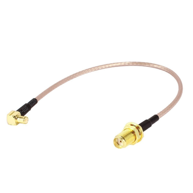 Adaptador de ángulo recto SMA hembra a MCX macho, 15cm, Cable Coaxial RF RG316, SMA Female to MCX Male