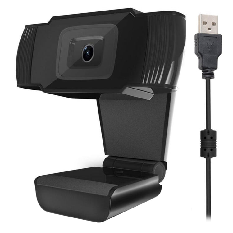 A870 480P Píxeles HD Cámara web de 360 grados USB 2.0 Cámara para PC con micrófono para computadora con Skype, PC y computadora portátil, longitud del cable: 1,4 m, A870 (Orange), A870 (Black)