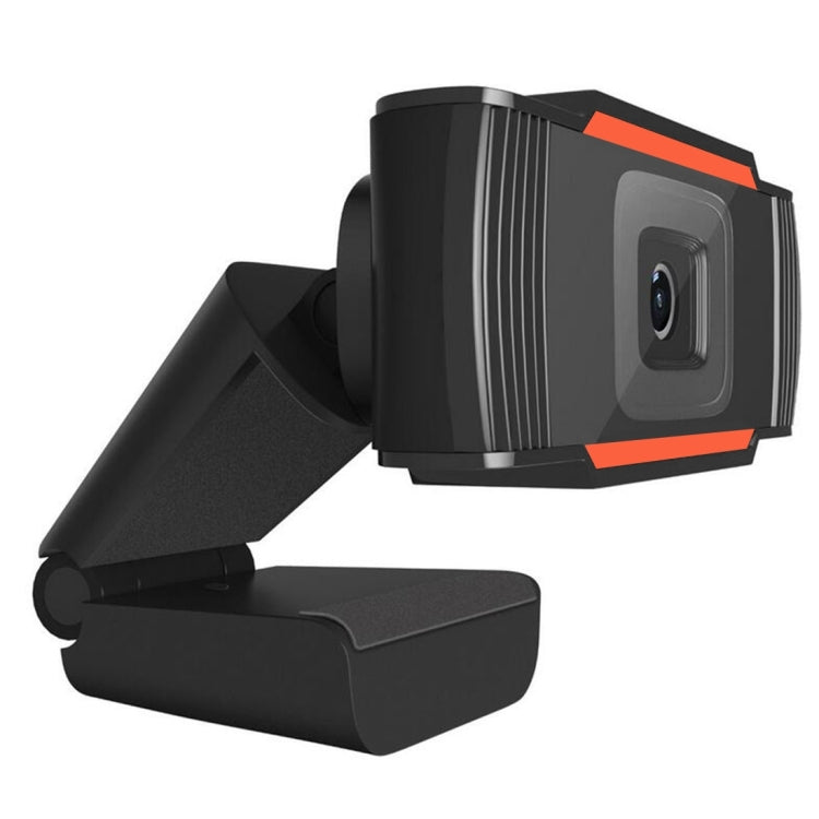 A870 480P Píxeles HD Cámara web de 360 grados USB 2.0 Cámara para PC con micrófono para computadora con Skype, PC y computadora portátil, longitud del cable: 1,4 m, A870 (Orange), A870 (Black)