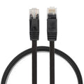 Cable LAN de red Ethernet plano ultrafino CAT6 de 0,5 m, cable de conexión RJ45, Length: 0.5m