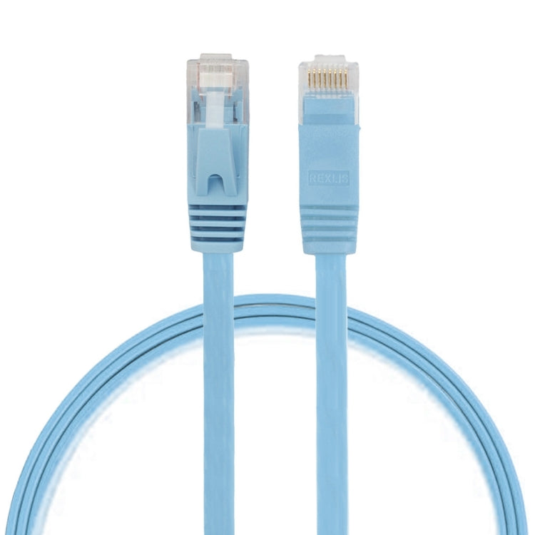 Cable LAN de red Ethernet plano ultrafino CAT6 de 0,5 m, cable de conexión RJ45, Length: 0.5m