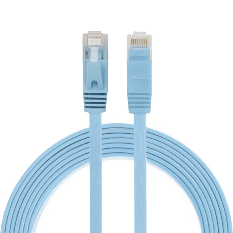 Cable LAN de red Ethernet plano ultrafino CAT6 de 2 m, cable de conexión RJ45, Length: 2m