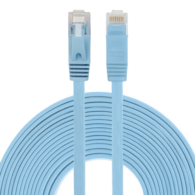Cable LAN de red Ethernet plano ultrafino CAT6 de 8 m, cable de conexión RJ45, Length: 8m