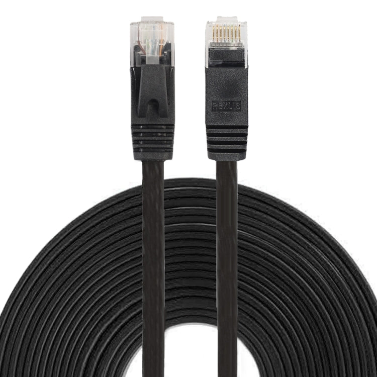 Cable LAN de red Ethernet plano ultrafino CAT6 de 10 m, cable de conexión RJ45, Length: 10m