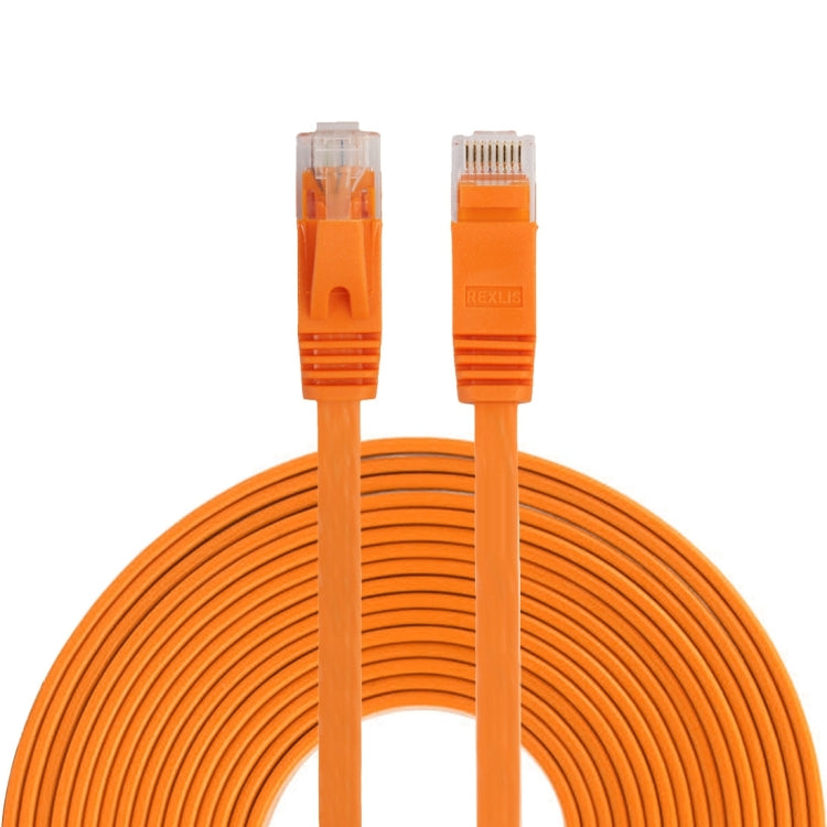 Cable LAN de red Ethernet plano ultrafino CAT6 de 10 m, cable de conexión RJ45, Length: 10m