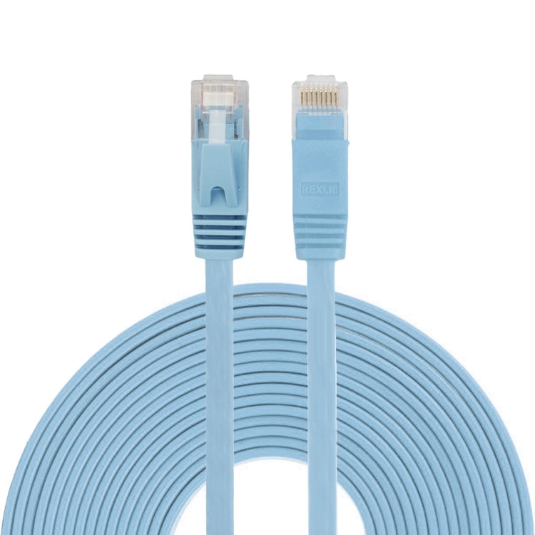 Cable LAN de red Ethernet plano ultrafino CAT6 de 10 m, cable de conexión RJ45, Length: 10m