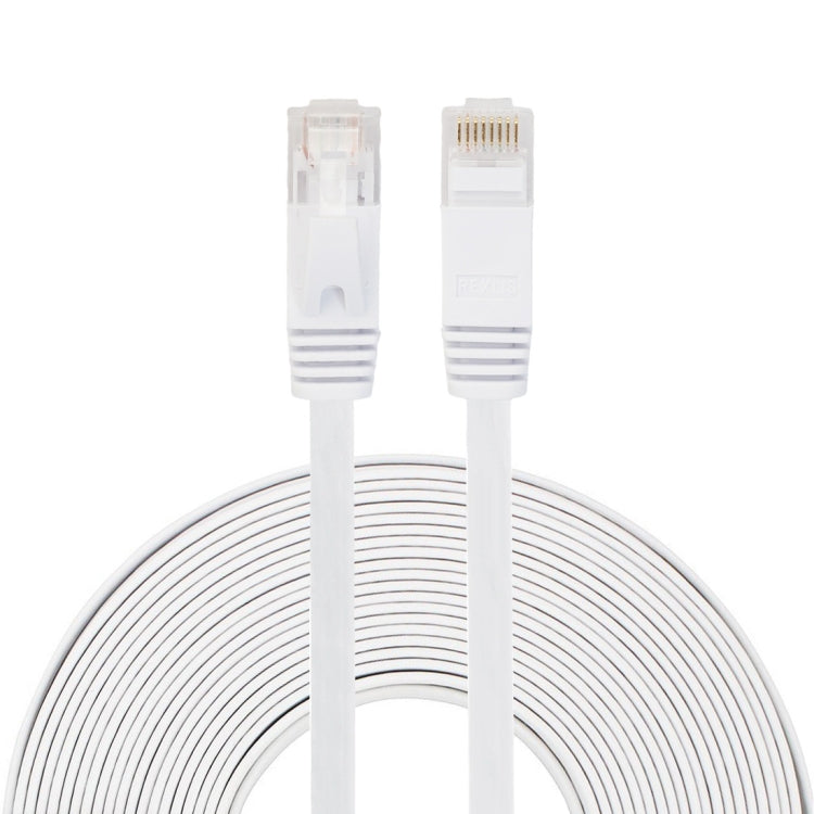 Cable LAN de red Ethernet plano ultrafino CAT6 de 10 m, cable de conexión RJ45, Length: 10m