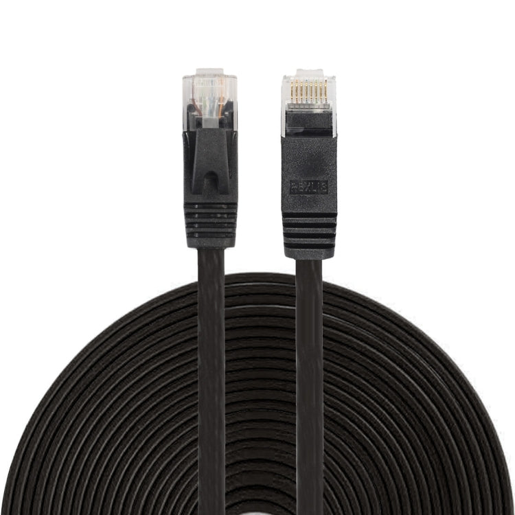 Cable LAN de red Ethernet plano ultrafino CAT6 de 15 m, cable de conexión RJ45, Length: 15m