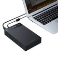Caja UGREEN US222 HDD 2,5/3,5 pulgadas SATA a USB 3,0 SSD adaptador caja de unidad de disco duro Funda de disco duro externa, compatible con protocolo UASP, US222 HDD Case
