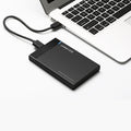 UGREEN US221 HDD Enclosure 2,5 pulgadas SATA a USB 3,0 SSD adaptador caja de unidad de disco duro Funda de disco duro externo, compatible con protocolo UASP, US221 Removable Cable, US221 Fixed Cable