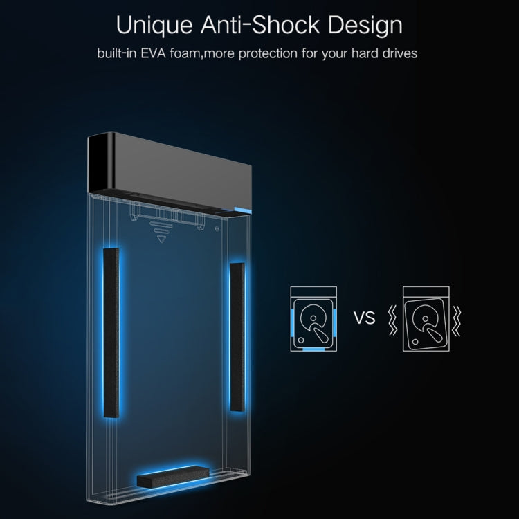 UGREEN US221 HDD Enclosure 2,5 pulgadas SATA a USB 3,0 SSD adaptador caja de unidad de disco duro Funda de disco duro externo, compatible con protocolo UASP, US221 Removable Cable, US221 Fixed Cable