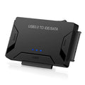 Cable adaptador convertidor de unidad de disco duro USB 3.0 a SATA / IDE para disco duro SATA IDE de 2,5 pulgadas / 3,5 pulgadas, longitud del cable: 1 m, US160