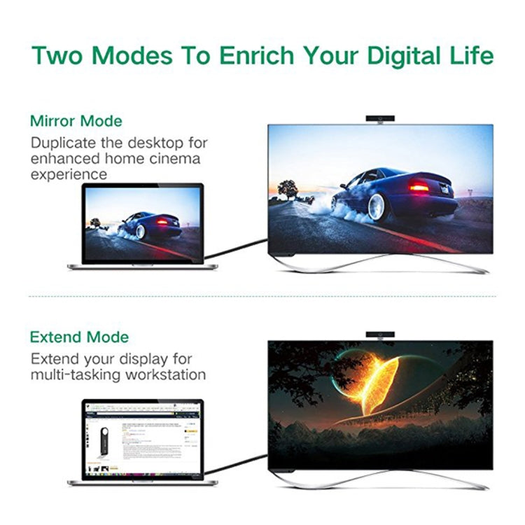 UGREEN MM119 1080P Full HD VGA a DVI (24+1) Cable adaptador macho a hembra para computadora, PC, computadora portátil, HDTV, proyector, tarjeta gráfica DVD y más dispositivos habilitados para VGA / DVI, longitud del cable: 50 cm